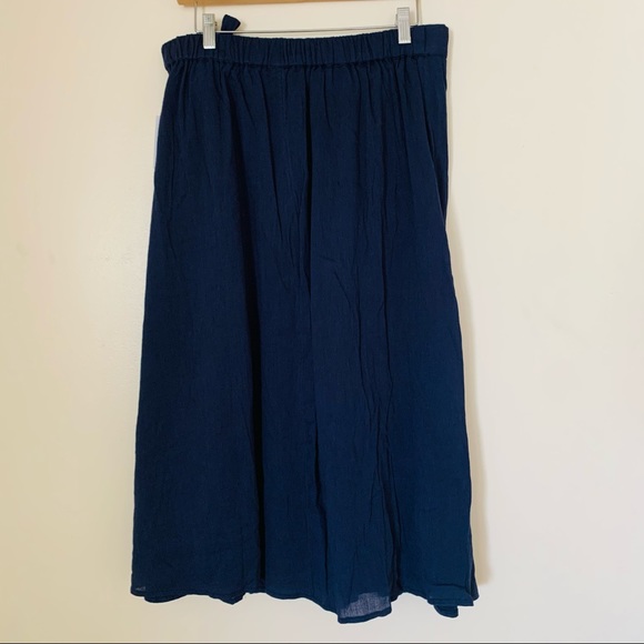 Caslon Navy Blue Peacoat Skirt Size Medium M - Picture 7 of 10